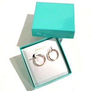 Polished Rose Gold Hoop Earrings – Elegant & Stylish - Women's Fashion Jewelry